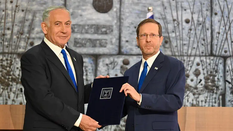 Herzog tasks Netanyahu with forming a government