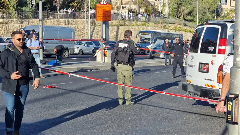 Scene of the Jerusalem bombing