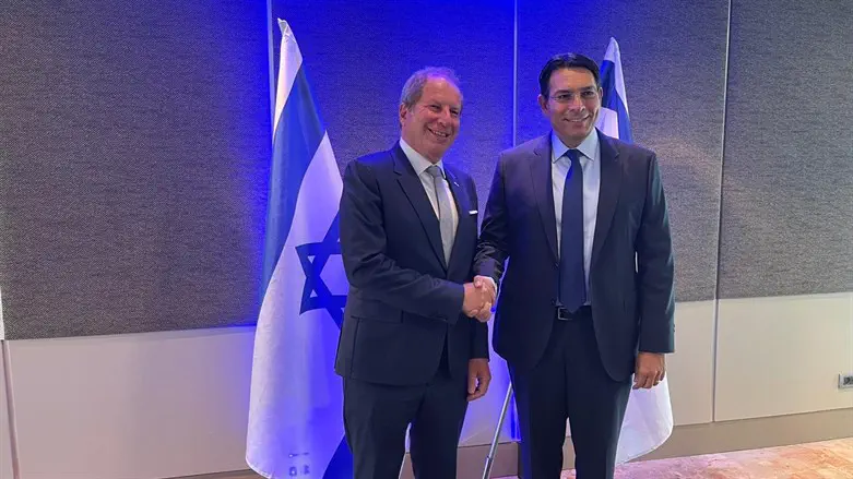 Danon with Ambassador Eric Danon, French Ambassador to Israel