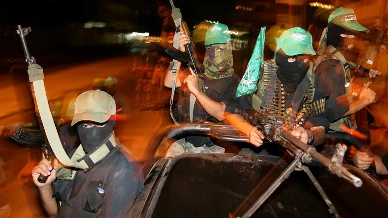 Hamas training exercise in Gaza