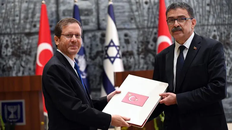 Herzog with Ambassador Şakir Özkan Torunlar