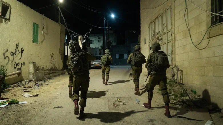 IDF soldiers operating in Judea and Samaria