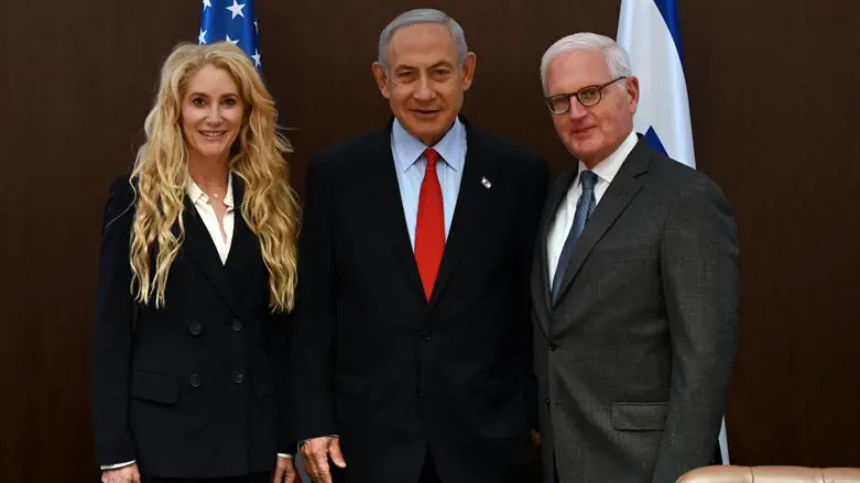 Netanyahu meets Betsy Korn and Howard Kohr