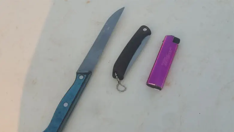 The knives found in the possession of the terrorist