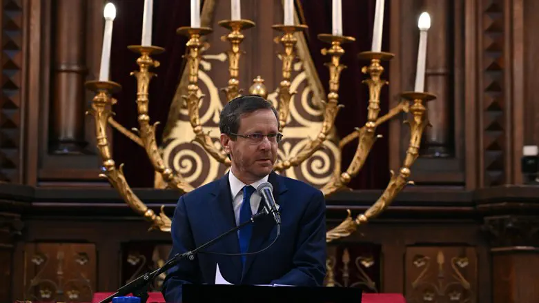 President Herzog in the Great Synagogue of Europe