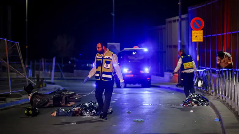 Site of the terror attack in Jerusalem