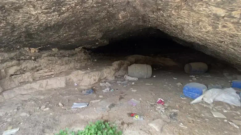 The cave the terrorist hid in