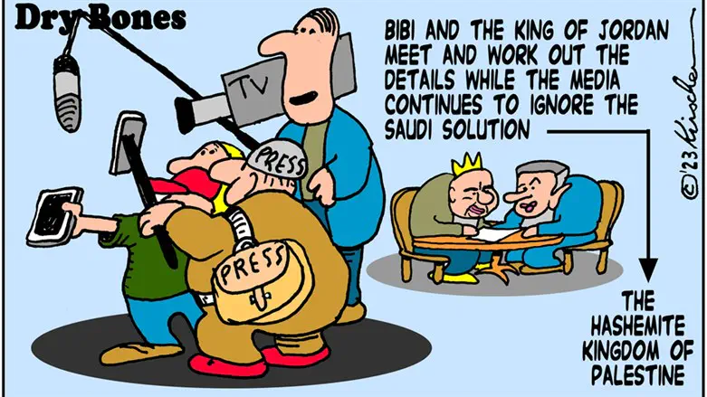 Dry Bones - Netanyahu in Jordan