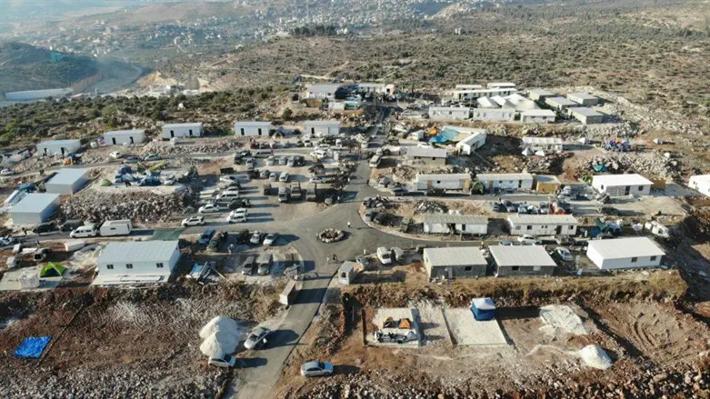 Outpost town of Evyatar in Samaria