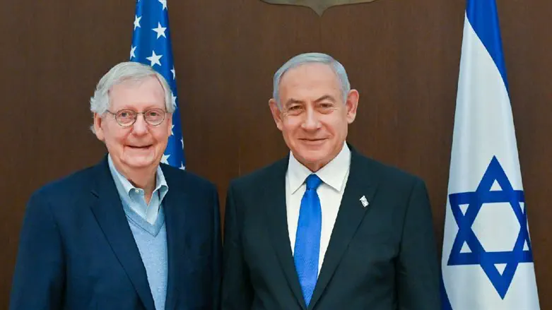Mitch McConnell and Prime Minister Netanyahu