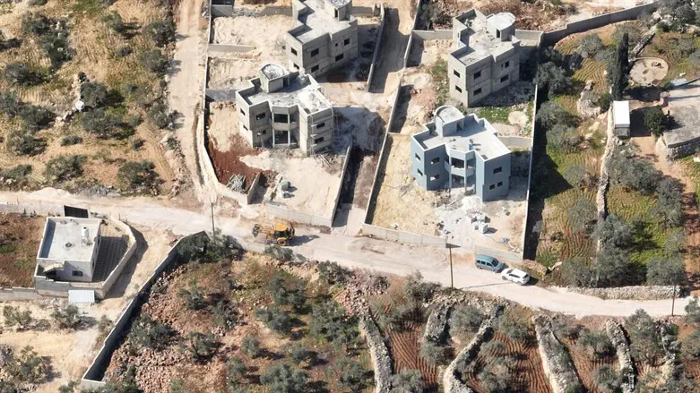 illegal Arab construction in northern Samaria