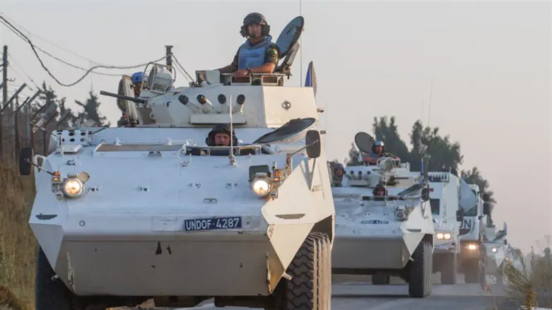 UNDOF peacekeepers in Golan Heights