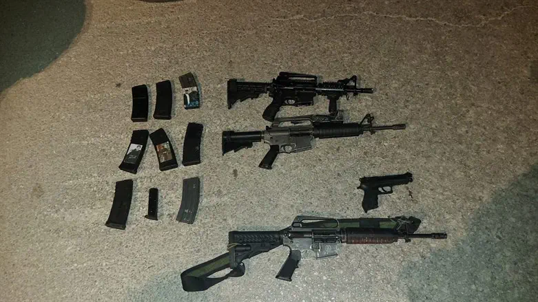Weapons confiscated by IDF soldiers