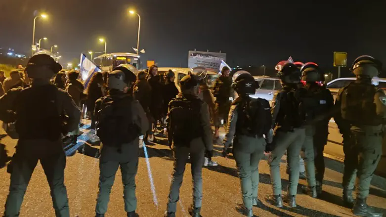 demonstration in Huwara