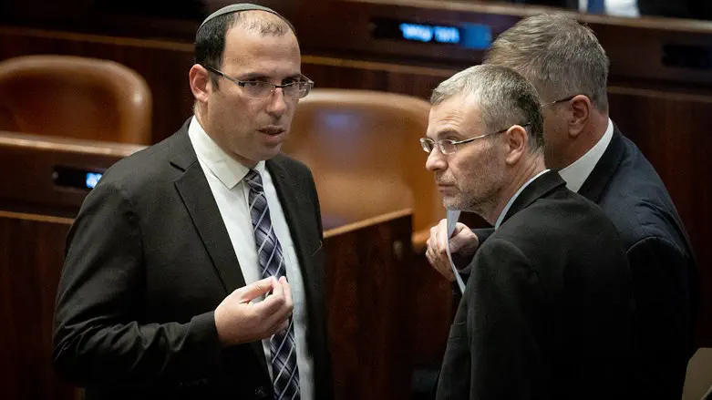 MK Simcha Rothman with Justice Minister Levin