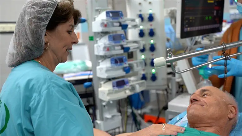 Moments before the heart transplant