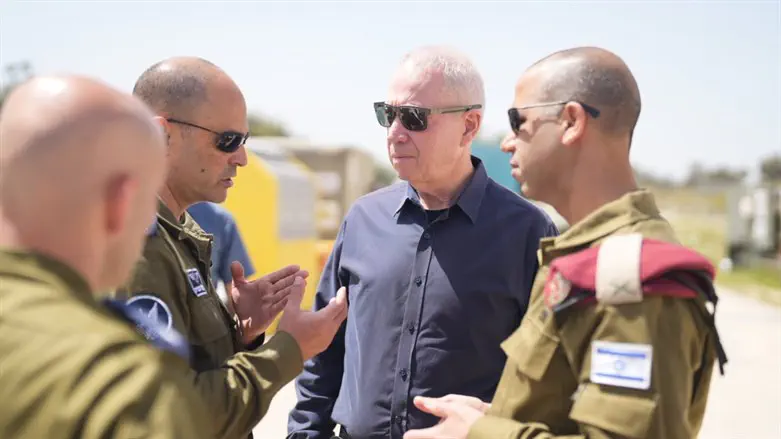 Gallant visits Iron Dome battery in southern Israel