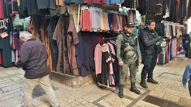 Police in the Old City of Jerusalem