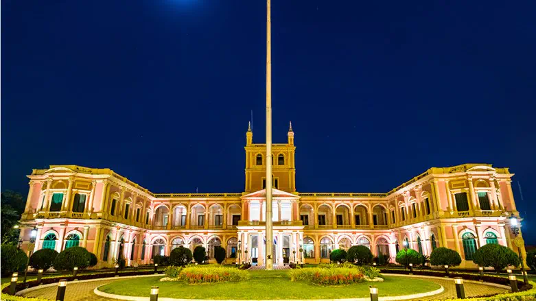 Lopez palace in Asuncion, Paraguay