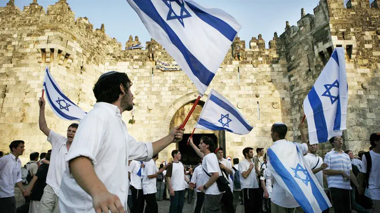Flag March in the Old City of Jerusalem