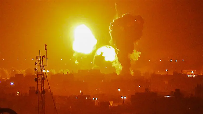 Israeli airstrike in the Gaza Strip, May 3rd, 2023