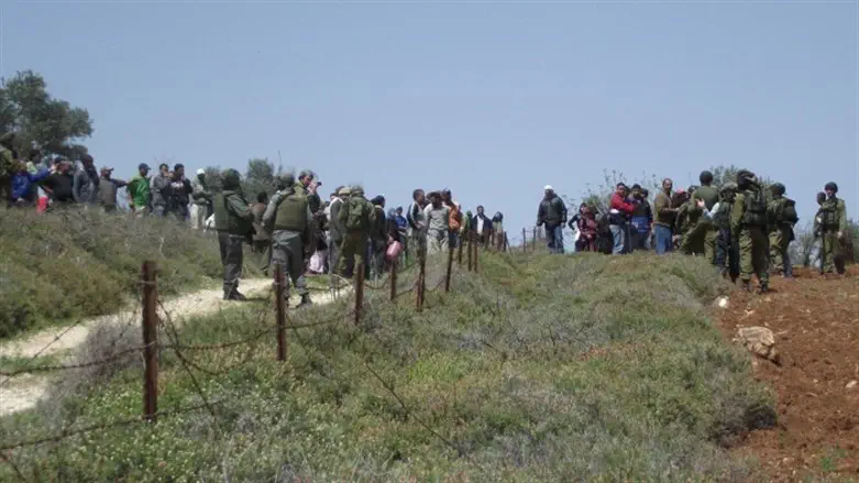 File footage: Riots in the Samarian hills