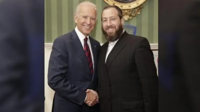 Ezra Friedlander with President Joe Biden
