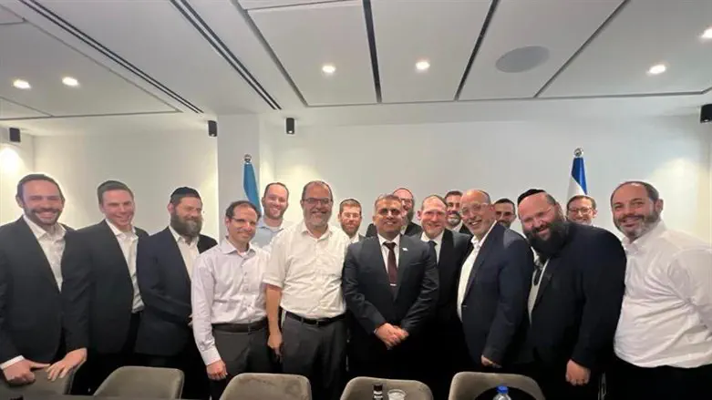 Minister of Aliyah and Integration, Ofir Sofer, and Rabbi Yehoshua Fass, Co-Foun