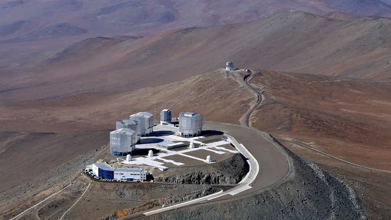 Aerial view of the European Southern Observatory’s Very Large Telescope in Paranal, Chile