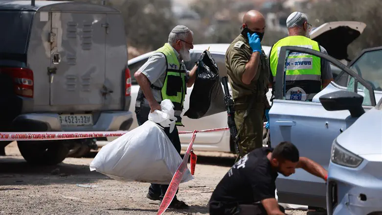 scene of the shooting near Hebron