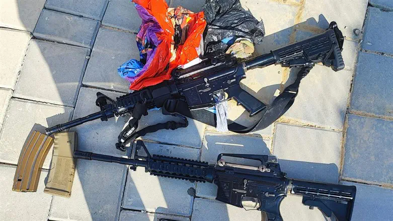 Some of the confiscated weapons