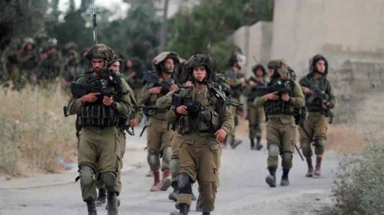 IDF forces near Ramallah (illustrative)