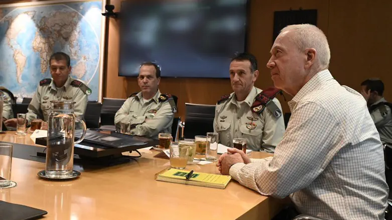 Yoav Gallant during the situational assessment