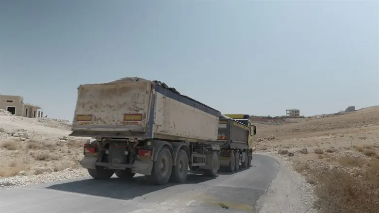 The construction in eastern Gush Etzion