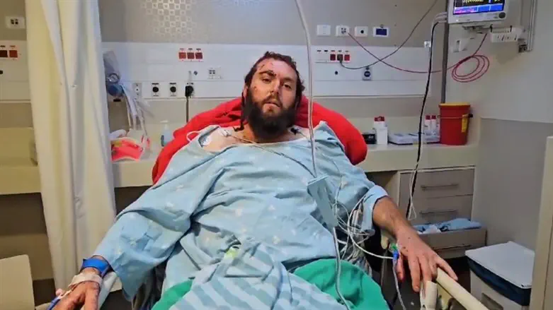 Ahiad Libman in the hospital