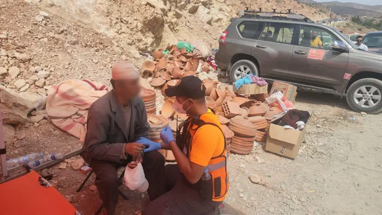 United Hatzalah volunteers aid earthquake victims in Morocco
