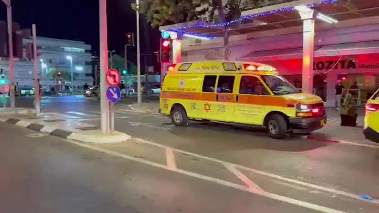 The scene in Netanya