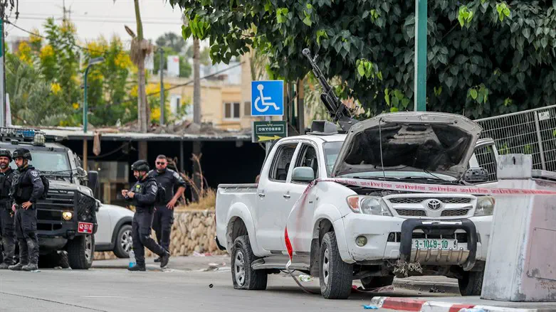 terrorist vehicle in Sderot