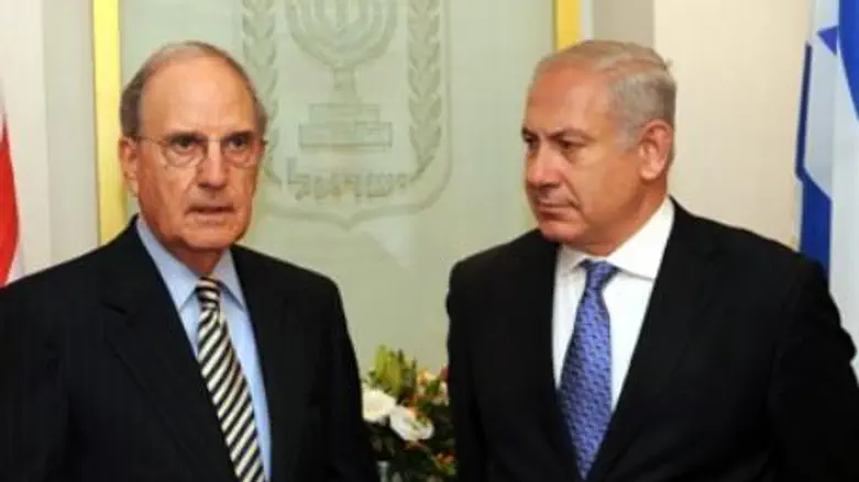 Mitchell with PM Netanyahu