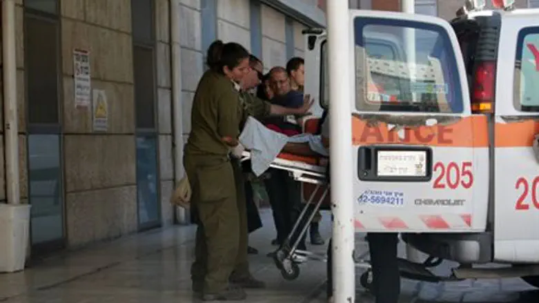 Wounded officer rushed to hospital