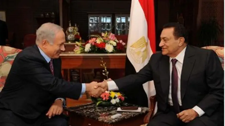 Netanyahu and Mubarak at 2009 meeting