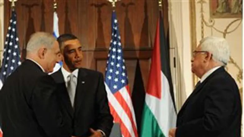Netanyahu, Obama, Abbas
