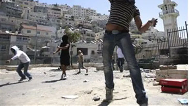 Rock attack in Jerusalem