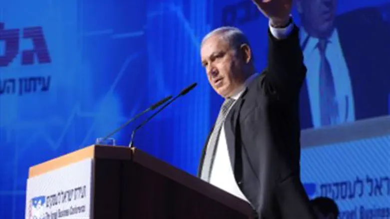 Netanyahu at Globes Conferece Dec. 13, 2010