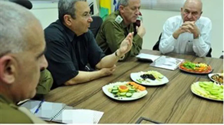 Barak visits Gaza Division