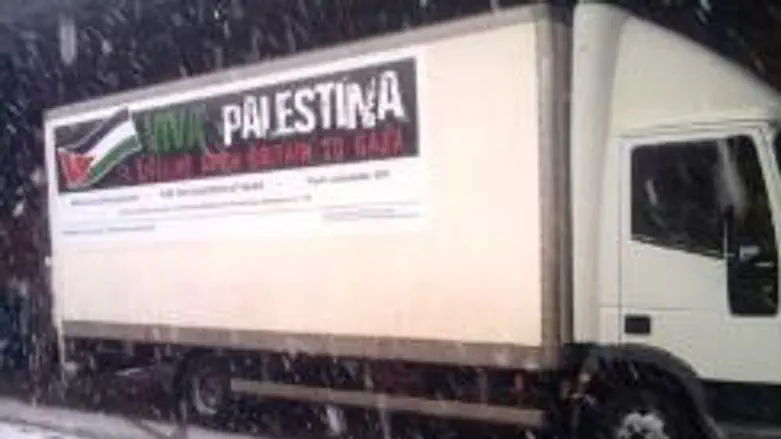 Viva Palestina convoy truck