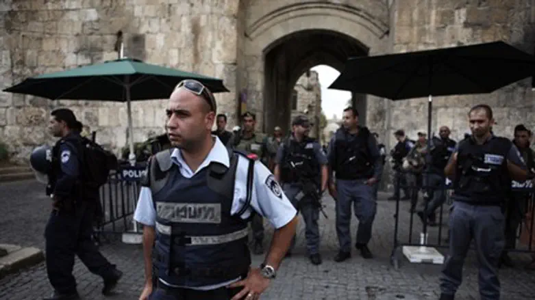 Police on duty in Jerusalem