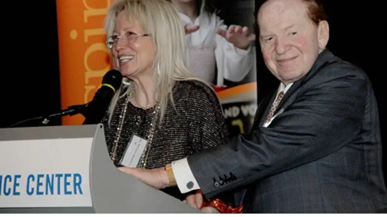 Dr. Miriam and Sheldon Adelson at a Birthrigh