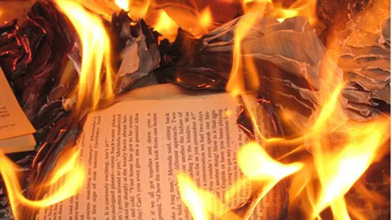 Arsonists destroy Jewish books