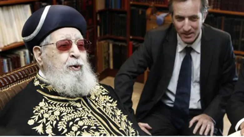 Rabbi Ovadia Yosef and Christophe Bigot